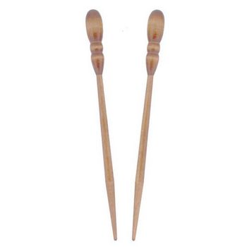 Mei Fa - Hairstyx - Allwood Honey - Long Hairsticks - (Set of 2)