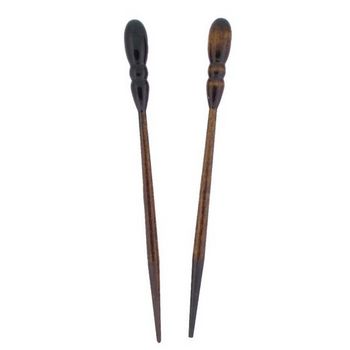 Mei Fa - Hairstyx - Allwood Walnut - Long Hairsticks - (Set of 2)