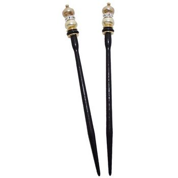 Mei Fa - Hairstyx - Care Gold - Long Hairsticks - (Set of 2)