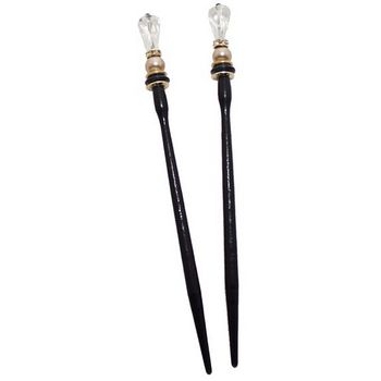 Mei Fa - Hairstyx - Crystal Tear - Long Hairsticks - (Set of 2)