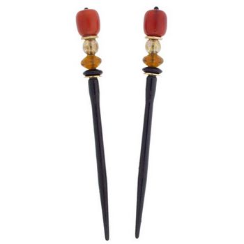 Mei Fa - Hairstyx - Fox - Short Hairsticks - (Set of 2)