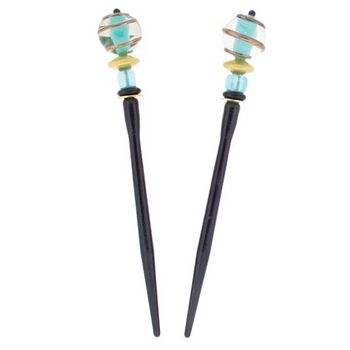 Mei Fa - Hairstyx - Frisbee - Short Hairsticks - (Set of 2)
