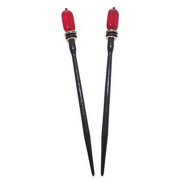 Mei Fa - Hairstyx - Lava - Long  Hairsticks - (Set of 2)