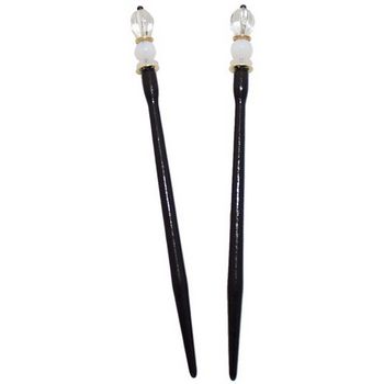 Mei Fa - Hairstyx - Plume - Long Hairsticks - (Set of 2)