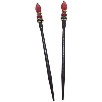 Mei Fa - Hairstyx - Raspberry - Long Hairsticks - (Set of 2)