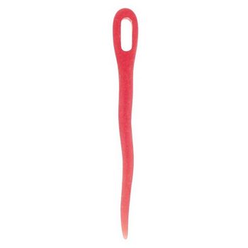 Mei Fa - Hairstyx - Red - Single Hairstick w/Looped Top - w/Pouch