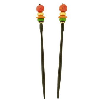 Mei Fa - Hairstyx - Roast Long Hairsticks - (Set of 2)