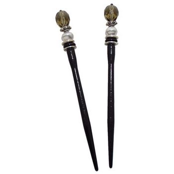 Mei Fa - Hairstyx - Silent - Short Hairsticks - (Set of 2)