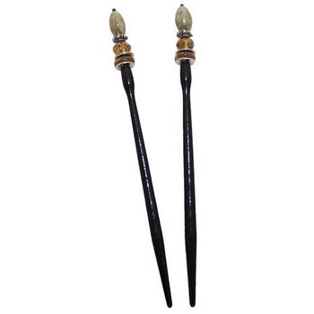 Mei Fa - Hairstyx - Speckle - Long Hairsticks - (Set of 2)