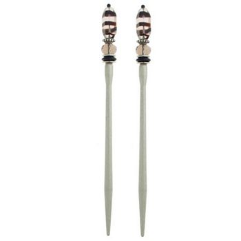 Mei Fa - Hairstyx - Spiral - Long Hairsticks - (Set of 2)