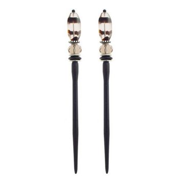 Mei Fa - Hairstyx - Spiral - Short Hairsticks - (Set of 2)