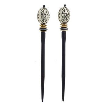Mei Fa - Hairstyx - Sunlite - Short Hairsticks - (Set of 2)