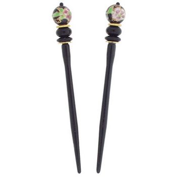 Mei Fa - Hairstyx - Waterlily - Short Hairsticks - (Set of 2)