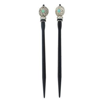 Mei Fa - Hairstyx - India - Long Hairsticks - (Set of 2)