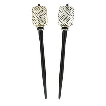 Mei Fa - Hairstyx - Jest - Short Hairsticks - (Set of 2)