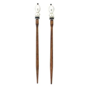 Mei Fa - Hairstyx - Saratoga - Long Brown Hairsticks - (Set of 2)