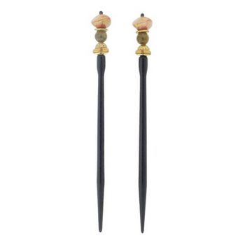 Mei Fa - Hairstyx - Shape - Long Hairsticks - (Set of 2)