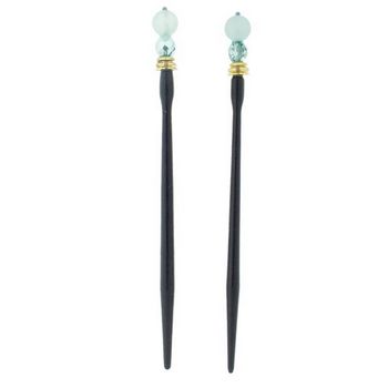 Mei Fa - Hairstyx - Wintergreen - Long Hairsticks - (Set of 2)