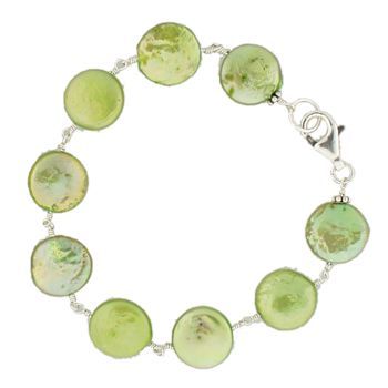 Michelle Roy - BIWA Pearl Bracelet - Vibrant Kiwi Green (1)