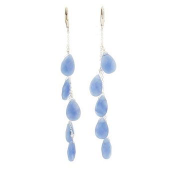 Michelle Roy - Stilletto Earrings - Quartz - Blue (Set of 2)