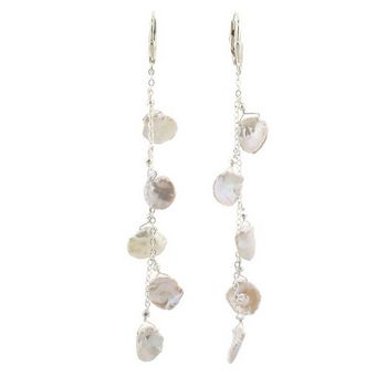 Michelle Roy - Stilletto Earrings - Miyake Pearls - White (Set of 2)