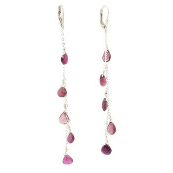 Michelle Roy - Stilletto Earrings - Pink Tourmaline - Deep Rose (Set of 2)