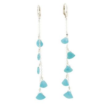 Michelle Roy - Stilletto Earrings - Turquoise & Topaz - Blue (Set of 2)