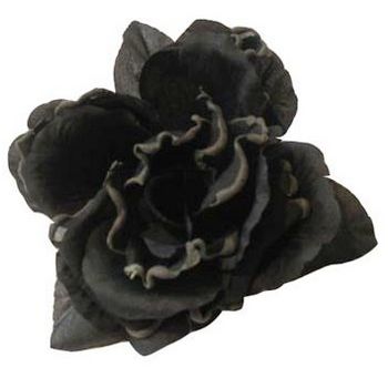 Amici Accessories - Midnight Rose Flower Pin