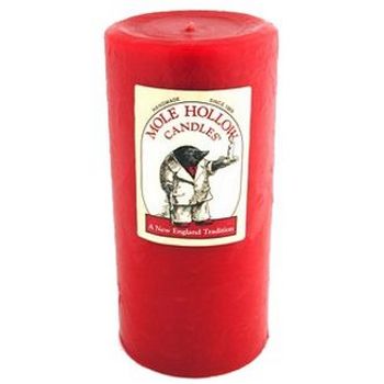 Mole Hollow Candles - 3inchx6inch Evening Candle - Red Apple