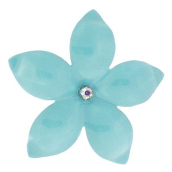 Mona Lisa - Plumeria 2inch Flower - Blue (1)