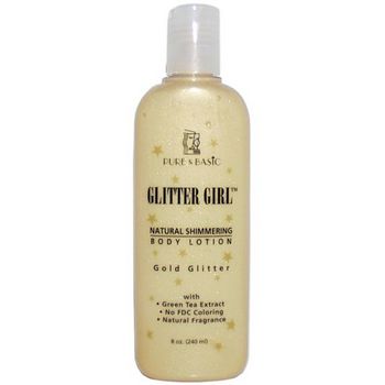 Pure & Basic - Glitter Girl - Gold Glitter - 8 oz