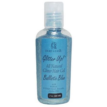Pure & Basic - Glitter Up! - Glitter Hair Gel - Ballistic Blue - 2 oz