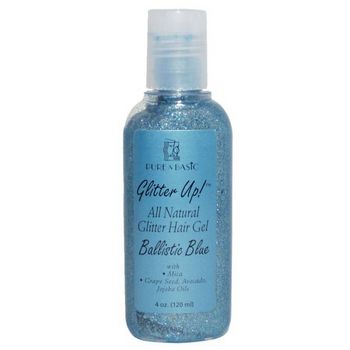 Pure & Basic - Glitter Up! - Glitter Hair Gel - Ballistic Blue - 4 oz