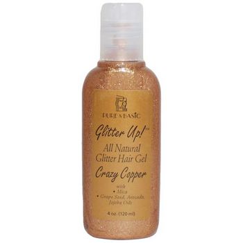 Pure & Basic - Glitter Up! - Glitter Hair Gel - Crazy Copper - 4 oz