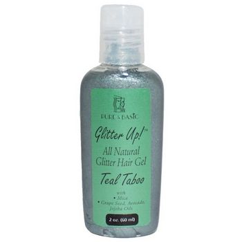 Pure & Basic - Glitter Up! - Glitter Hair Gel - Teal Taboo - 2 oz