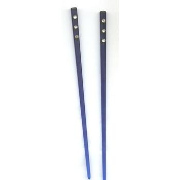 HB HairJewels - Rhinestone Hairsticks - Midnight Blue