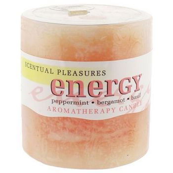Crystal Candles - Scentual Pleasures 3inch Aromatherapy Candle - Energy