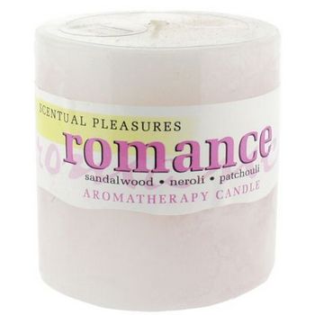 Crystal Candles - Scentual Pleasures 3inch Aromatherapy Candle - Romance