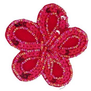 Medusa's Heirlooms - Sequined Flower Clamp - Red (1)