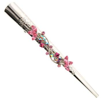 Karen Marie - Crystal Vine Silver Jaw - Pink (1)