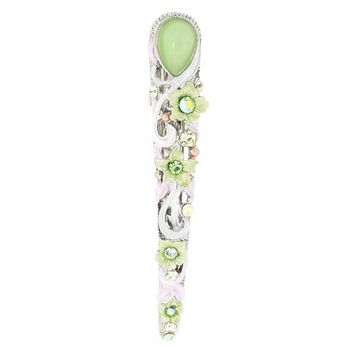 Medusa's Heirlooms - Small Moonstone Tong - Peridot Green (1)