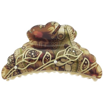 SOHO BEAT - Evening Romance - Jewel of India Claw - Carmel and Gold Leaf