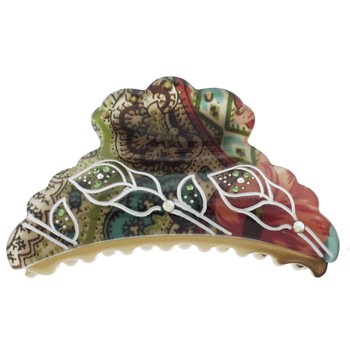 SOHO BEAT - Evening Romance - Jewel of India Claw - Turquoise and Rose