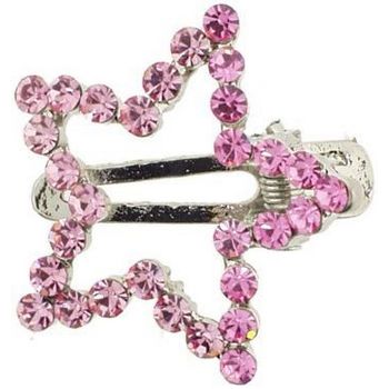 Karen Marie - Large Crystal Star Clip - Rose (1)