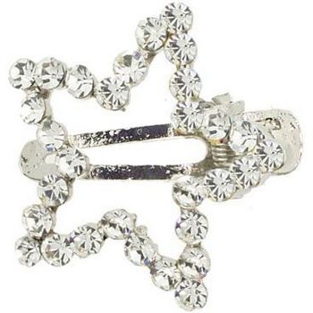 Karen Marie - Large Crystal Star Clip - White (1)
