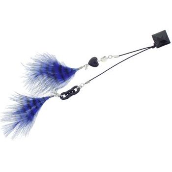 Tarina Tarantino - Electric Koolade Dangling Feather Tassel Hair Clip - Black (1)
