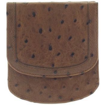 Taxi Wallets  - Ostrich Print - Brown