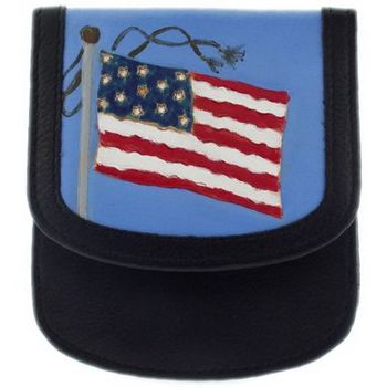 Taxi Wallets - Artist Series - US Flag - Blue Background