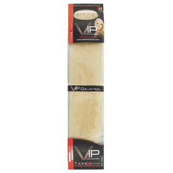 Unique VIP Collection - Tapex - Remy Human Hair Extensions - Full Set (4 Sheets) - True Blonde (Color: 613)