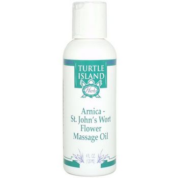 HB Turtle Island - Arnica - St. John's Wort Flower Massage Oil - 4 oz